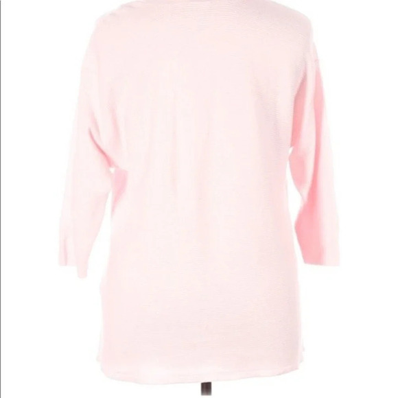 Chico’s pink knit sweater size 3/xlarge - Picture 4 of 7
